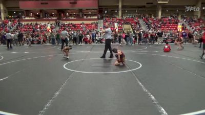 58 lbs Cons. Round 2 - Kaiden Armstrong, Hoisington Jr Cardinals vs Otto Banda, Brawlers