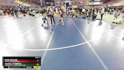 118 lbs Quarterfinal - Marisa Iturrino, Carrollton Thunder Wrestling vs Kate Krause, Moyer Elite Wrestling