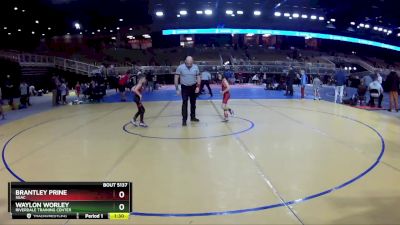 56 lbs Round 2 - Brantley Prine, SGAC vs Waylon Worley, Riverdale Training Center