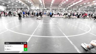 106 lbs Consi Of 64 #2 - Kameron Harrell, VA vs Carter Shin, VA