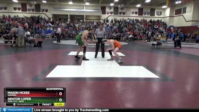JV-12 lbs Quarterfinal - Denton Loper, Iowa City, West vs Mason McKee, Waukon