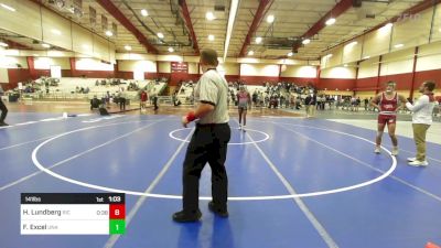 141 lbs Round Of 16 - Hunter Lundberg, Rhode Island College vs Freedom Excel, Unattached