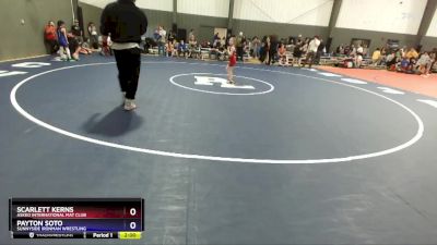 57-61 lbs Round 3 - Scarlett Kerns, Askeo International Mat Club vs Payton Soto, Sunnyside Ironman Wrestling