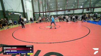 138 lbs Semifinal - Emanuel Cater, WA vs Gabriel Brown, ID