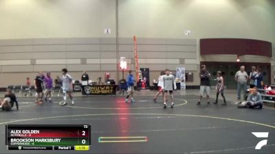 72 lbs Semis & 1st Wrestleback (8 Team) - Alex Golden, Mi Pitbulls vs Brookson Marksbury, Copperheads