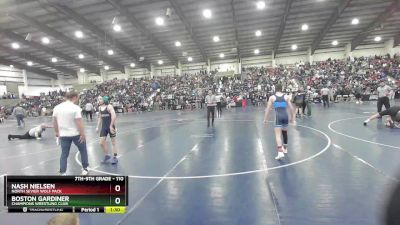 110 lbs Quarterfinal - Boston Gardiner, Champions Wrestling Club vs Nash Nielsen, North Sevier Wolf Pack