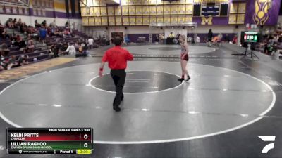 100 lbs Round 1 - Kelbi Pritts, Chandler vs Lillian Raghoo, Canyon Springs Highschool