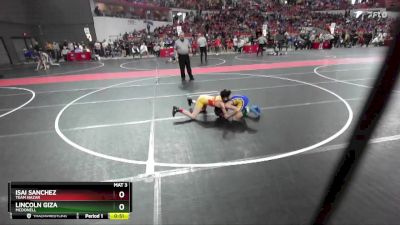 88 lbs Quarterfinal - Lincoln Giza, McDonell vs Isai Sanchez, Team Nazar