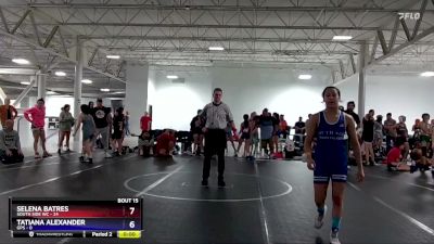 107 lbs Round 5 (6 Team) - Kayla Batres, South Side WC vs Genesis Garcia, GPS