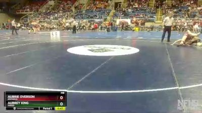 145 lbs Cons. Round 3 - Aubrie Overson, Bismarck vs Aubrey King, Fargo