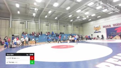 190 lbs Consi Of 8 #1 - John O`Brien, Bishop Alemany vs Julian Torres, Linden