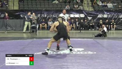 149 lbs Consolation - Max Thomsen, Northern Iowa vs Jeren Glosser, Iowa