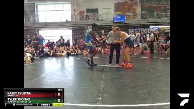 182 lbs Semis & 3rd Wb (16 Team) - Kasey Zylstra, Rayne vs Tyler Thomas, Alabama Elite Blue