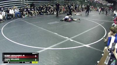 85 lbs Semis & 1st Wrestleback (8 Team) - Owen Williams, Idaho vs Bobby Hernandez Jr., Wyoming Renegades