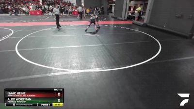 87 lbs Cons. Round 5 - Isaac Heine, Askren Wrestling Academy vs Alex Wortman, Melrose-Mindoro