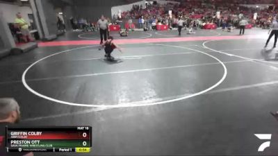 87 lbs Semifinal - Griffin Colby, Abby/Colby vs Preston Ott, Sauk Prairie Wrestling Club