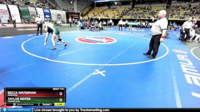 100 Class 2 lbs Champ. Round 1 - Becca Waterman, Parkview vs Taylor Reiter, Timberland