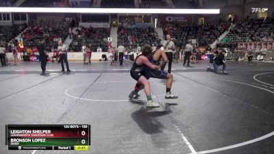 150 lbs Cons. Round 1 - Leighton Shelper, Leavenworth Takedown Club vs Bronson Lopez, Derby