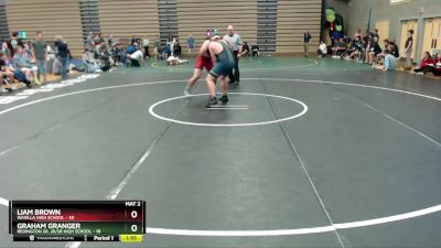 285 lbs Round 6: 1:30pm Sat. - Graham Granger, Redington Sr. Jr/Sr High School vs LIAM BROWN, Wasilla High School