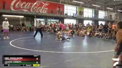 50 lbs Round 1 (10 Team) - Cooper Corbett, RWA vs Abel Wesolowski, Panhandle Punishers