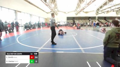 89 lbs Rr Rnd 6 - Chase Smith, Mat Assassins Black vs Derek Danbe, Red Nose WC