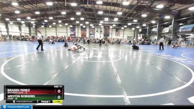 115 lbs Rd# 7- 10:45am Saturday Final Pool - Weston Borgers, POWA vs Braden Perez, Oklahoma Elite