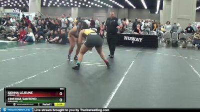 191 lbs Semis (4 Team) - Sienna Lejeune, Adrian vs Cristina Santoyo, Emmanuel