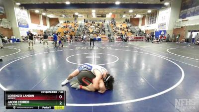 160 lbs Cons. Round 3 - Jacob Moreo, Los Alamitos vs Lorenzo Landin, Patriot