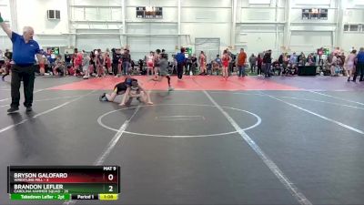 96 lbs Round 7 (10 Team) - Brandon Lefler, Carolina Hammer Squad vs Bryson Galofaro, Wrestling Mill