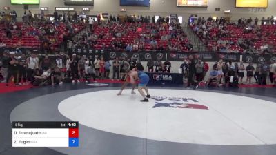 61 kg Rnd Of 16 - Derek Guanajuato, Tar Heel Wrestling Club vs Zan Fugitt, Nixa High School Wrestling