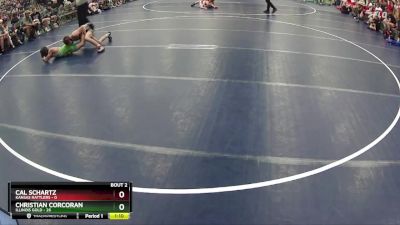 102 lbs Round 1 (6 Team) - Christian Corcoran, Illinois Gold vs Cal Schartz, Kansas Rattlers