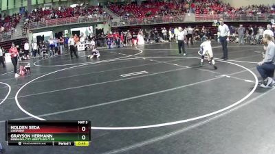 75 lbs Cons. Round 2 - Holden Seda, Lakeview vs Grayson Hermann, Nebraska City Wrestling Club