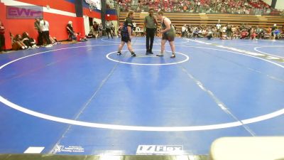 285 lbs Rr Rnd 2 - Andrew Donahoo, Tulsa Blue T Panthers vs Abby Hirsch, Tulsa Blue T Panthers