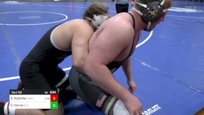 285B lbs Rr Rnd 1 - Austin Kolhofer, Army vs Chase Horne, NC State