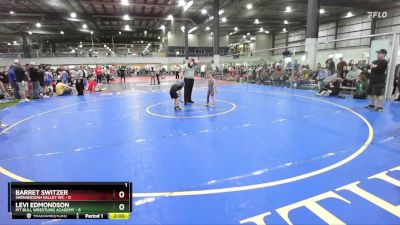 50 lbs Round 4 (6 Team) - Levi Edmondson, PIT BULL WRESTLING ACADEMY vs Barret Switzer, SHENANDOAH VALLEY WC