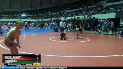 70 lbs Quarterfinal - Weston Lee, Defiant vs Ashton Burkett, Hickory Wrestling Club