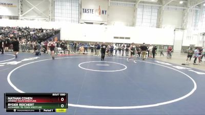 145 lbs Cons. Round 3 - Nathan Cohen, Amherst Youth Wrestling vs Ryder Reichert, Alexander Tri-Town Wrestling