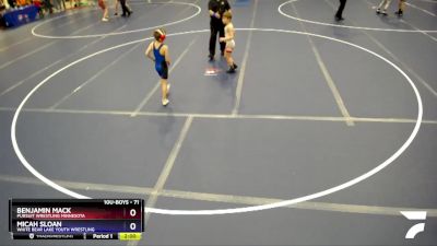 71 lbs 5th Place Match - Benjamin Mack, Pursuit Wrestling Minnesota vs Micah Sloan, White Bear Lake Youth Wrestling