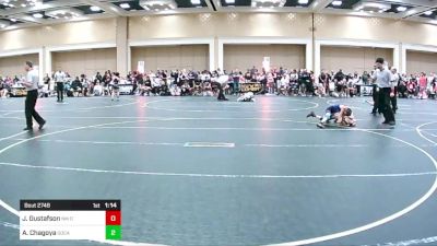 62 lbs Semifinal - Joshua Gustafson, NM Outlawz vs Alexandria Chagoya, SoCal Hammers