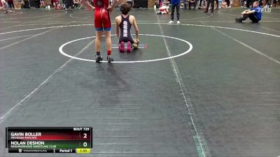 84 lbs Round 2 - Nolan DeShon, Neighborhood Wrestling Club vs Gavin Boller, Michigan Matcats