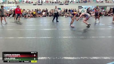 138 lbs Round 4 (6 Team) - Carson Estrada, BHWC Florida Supreme vs Colin Brink, Palm Harbor Wrestling