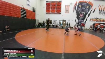 110-114 lbs Round 2 - Tannen Birdsley, Thermopolis Wrestling Club vs Dylan DeBoer, Powell Wrestling Club