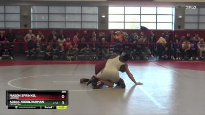 285 lbs 5th Place Match - Abbas Abdulrahman, Castleton vs Mason Sprinkel, Norwich