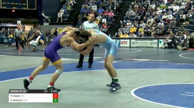 157 lbs Round of 32 - Paden Moore, Northern Iowa vs Josh McClure, North Carolina