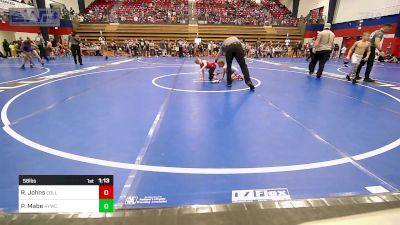 58 lbs Final - Ryzen Johns, Collinsville Cardinal Youth Wrestling vs Parker Mabe, Hilldale Youth Wrestling Club