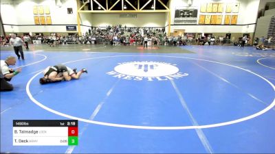 149D lbs Rr Rnd 1 - Billy Talmadge, Lock Haven vs Thomas Deck, Army