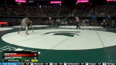 174 lbs Round of 16 - David Riojas, Illinois vs Johnny Sebastian, Northwestern