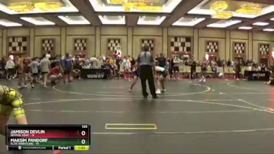 125 lbs Semis & 1st Wrestleback (8 Team) - Jamison Devlin, Revival Gray vs MAKSIM PANDORF, Elite Wrestling