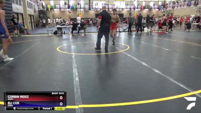 138 lbs Quarterfinal - Corbin Reisz, Iowa vs Eli Cox, Iowa