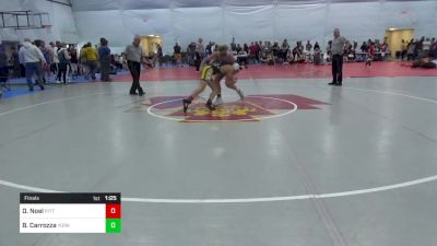 135 lbs Final - D J Noel, Pittsburgh vs Brody Carrozza, York